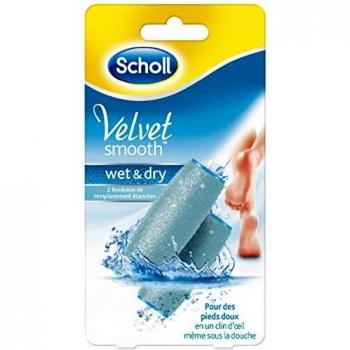 Scholl Velvet Smooth Pedi Elektrischer Hornhautentferner Ersatzrollen, 2er Pack