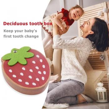 Strawberry-Shaped Tooth Storage Box