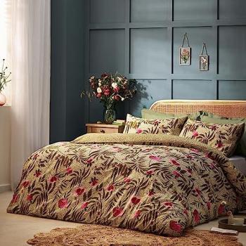 Wylder Nature House of Bloom Poppy Floral Duvet Cover Set