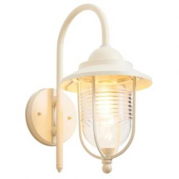 Forum Lighting Eris Fisherman Outdoor Wall Lantern Ivory IP44
