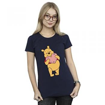 Women's Disney Winnie the Pooh Heart Eyes Cotton Shirt – Navy XL