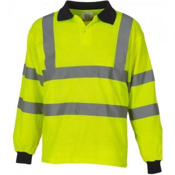 Long Sleeve Yellow High-Vis Polo XL for Men