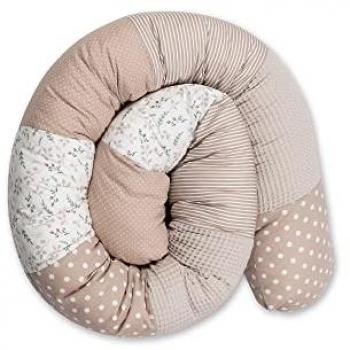 Serpente da Letto 200cm in Cotone Sand Fiore