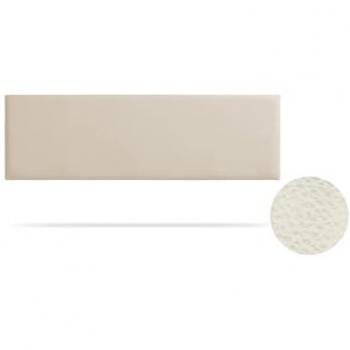 Nova Tête de lit en cuir synthétique, 90 × 50 × 5 cm – couleur blanc cassé – Moonia