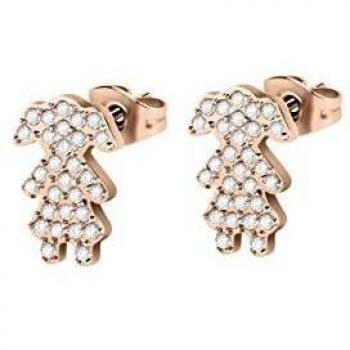 Pendientes de Mujer Morellato LOVE en Acero Inoxidable con Baño de Oro Rosa IP