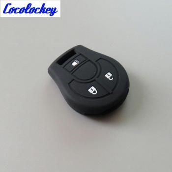 Cocolockey Rubber Key Fob Case for Nissan Cube Rogue Juke