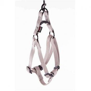 Martin Grau Nylon-Geschirr (50, Hund, Spazieren), Halsband + Leine