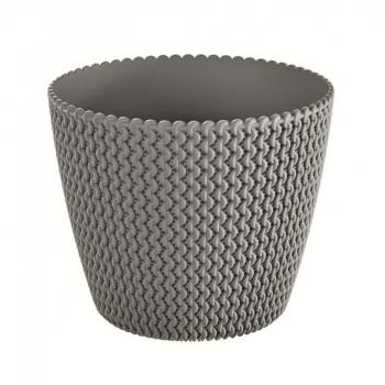 Maceta Splofy de plástico gris 5L de Prosperplast