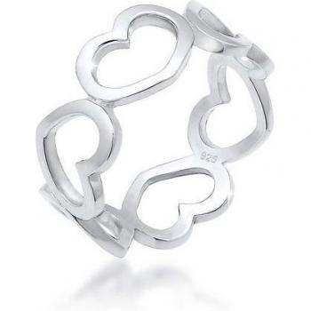 Bandring Elli – Herzen‑Trend 925er Silberring für Frauen