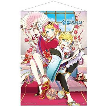Tapiz de Tela Len y Rin Kagamine 50 x 70 cm