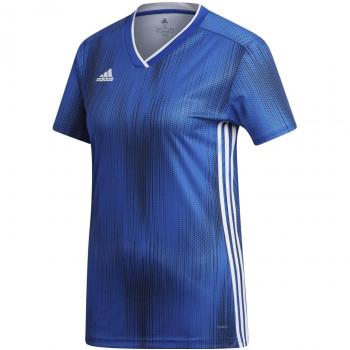 Adidas Tiro 19 XS Women's Cotton Tee – Blue & White Design