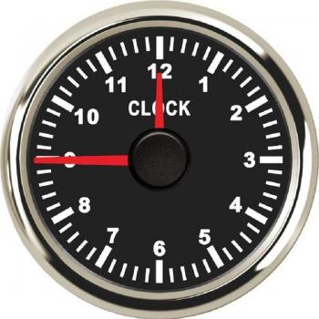 Robuste 12-Stunden Uhr für Lkw und Auto mit LED-Hintergrund