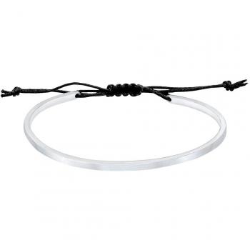 Elli Geo Basic Armband – Schlichtes 925 Silber in mattem Finish