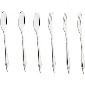 Mulex Picknick‑Set Mini – Hochglanz‑Chrombesteck (6 Teile)