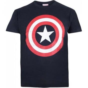 Camiseta para Niños 7-8 años: Capitán América con Escudo en Rojo y Azul