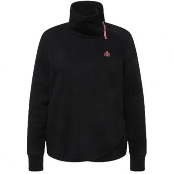 Ulla Popken Plus Size Sweatshirt Stehkragen Zipper Mandala Langarm