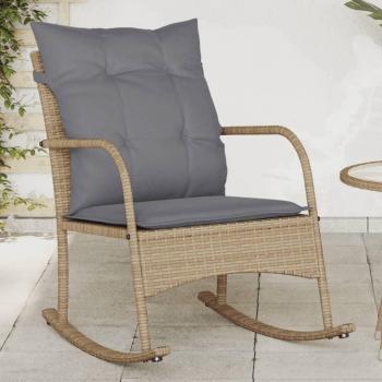 Bascule de jardin VidaXL avec coussin beige