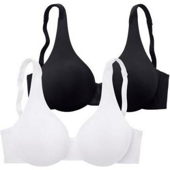 T-Shirt-BH NUANCE, Damen, Größe 85, Cup B, schwarz-weiß, Microtouch