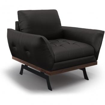 CXL Sillón de Diseño en Cuero Negro