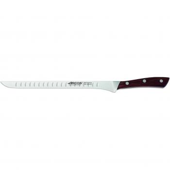 Cuchillo Jamonero Arcos Natura 155610 de Acero Nitrum, Mango de Madera de Palisandro y 25 cm de Hoja en estuche