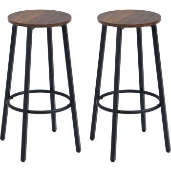 HOMCOM Bar Stools Set of 2
