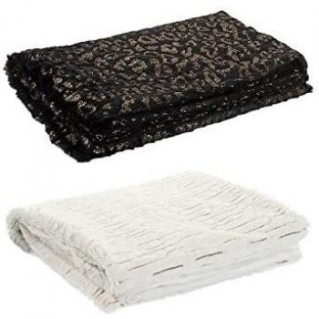 Coperta Dkd Home Decor Nero Beige 130 x 130 x 160 cm