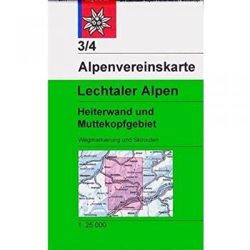 Lechtaler Alpen Wegmarkierungen und Skirouten1 : 25 000