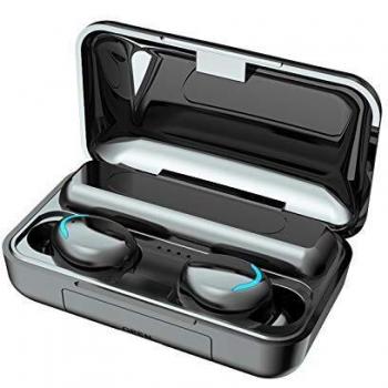Bluetooth Headphones, Aclouddatee 2020 Bluetooth 5.0 Wireless Headphones Stereo Sound Microphone Mini Wireless Earbuds Running Headphones with Portable Charging Case for iOS Android PC