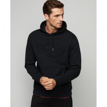 Felpa Nera con Cappuccio Hackett HM581203 S