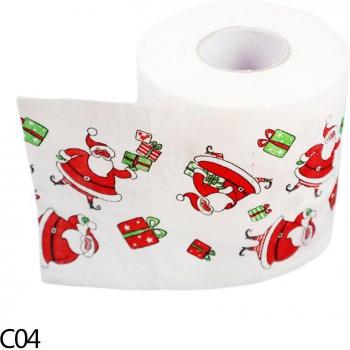 24m Toilettenpapier mit Weihnachtsbaum und Rentierdesign