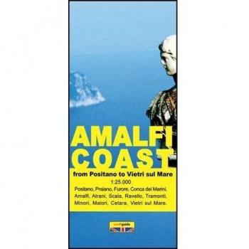 Amalfi coast. Tourist map of the Amalfi coast