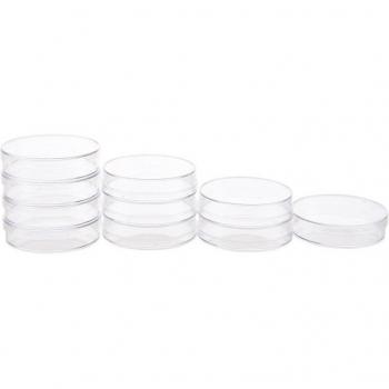 Platos de Petri estériles para cultivos, 55mm x 15mm, 10 Uds