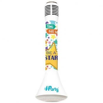 Micrófono Karaoke Inalámbrico Lexibook con Altavoz Bluetooth, Luci e Cambio di Voce iParty