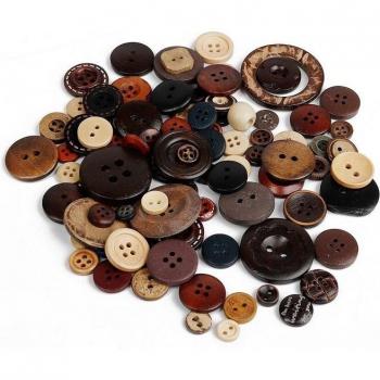 100pcs Vintage Sewing Buttons for Scrapbooking