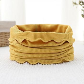 Pañuelo de Modal Unisex para Niños y Mujeres, Bufanda de Encaje Ondulado, Silenciador Elástico, Cuello de Bebé, Primavera y Verano