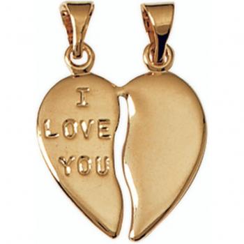 Elegant Gold 'Ames Soeurs' Pendant