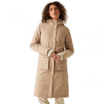 Veste imperméable longue à capuche femme Regatta Yarli taupe clair taille 20