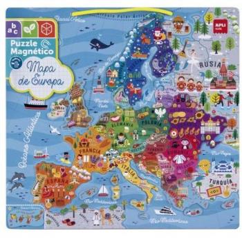 APLI PUZLE MAGNETICO EUROPA 45 PIEZAS APLI PUZLES 47x50x1 Cms