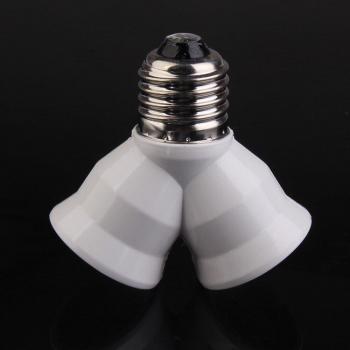 E27 Dual Socket Adapter