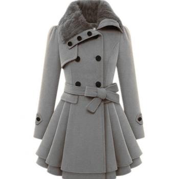 Feitong Women's Button Closure Down Coat