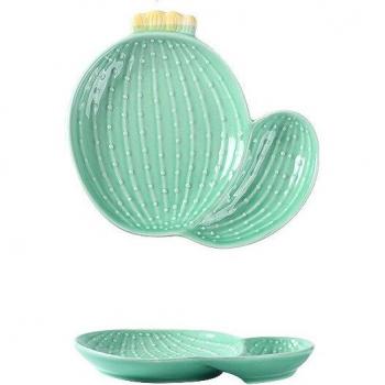 Nordic Style Snack Dish with Cactus