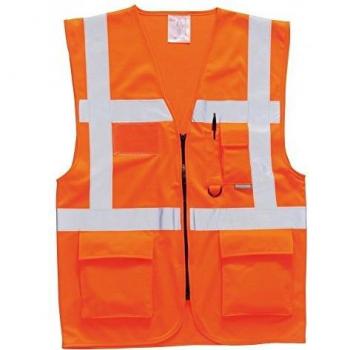 Portwest S476 Berlin Executive Vest, Orange, Small