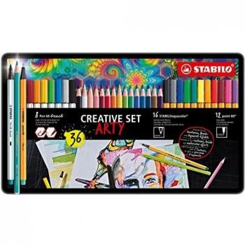 STABILO point 88/Pen 68 brush/aquacolor ARTY, 36er Etui