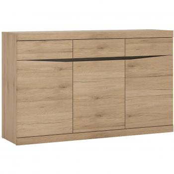 Oak 3 Door 3 Drawer Sideboard