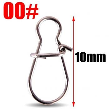 20pcs Stainless Steel Fishing Safety Snaps