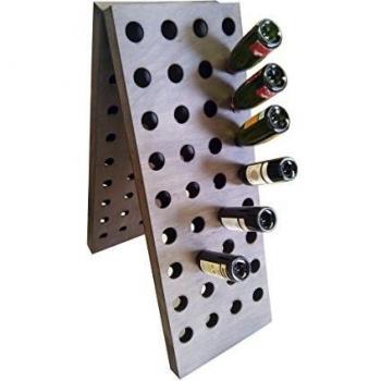 VinoGuard 72 – Home Wine Rack in Walnut Finish