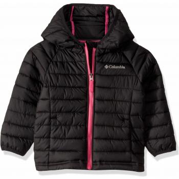 Columbia Chaqueta De Plumón Powder Lite con Capucha, Niñas, Negro