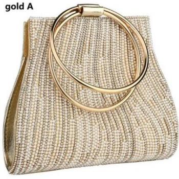 Women’s Solid PU Leather Clutch with Chain for Events