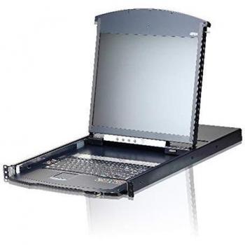 Commutateur KVM IP LCD Aten KL1108VN double rail, 8 ports Cat 5, 1 accès local / 1 distant