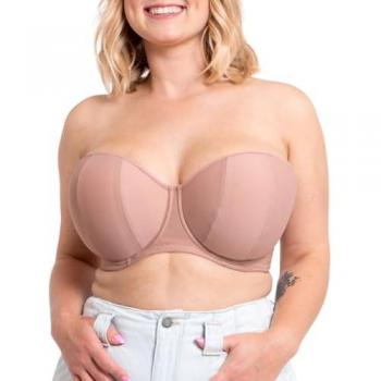 Luxe Multiway Strapless Bra (36G, Beige) – Curvy Kate